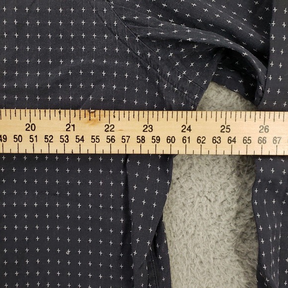 Banana Republic Shirt Mens 16 16.5 Large blue Long Sleeve Button‎ Up - Picture 7 of 10